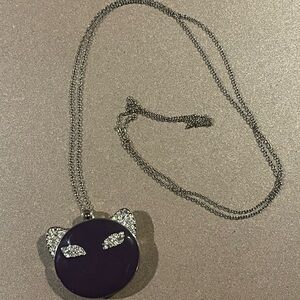 Katy Perry 2011 Purr—Elegant Purple Cat Pendant Necklace
